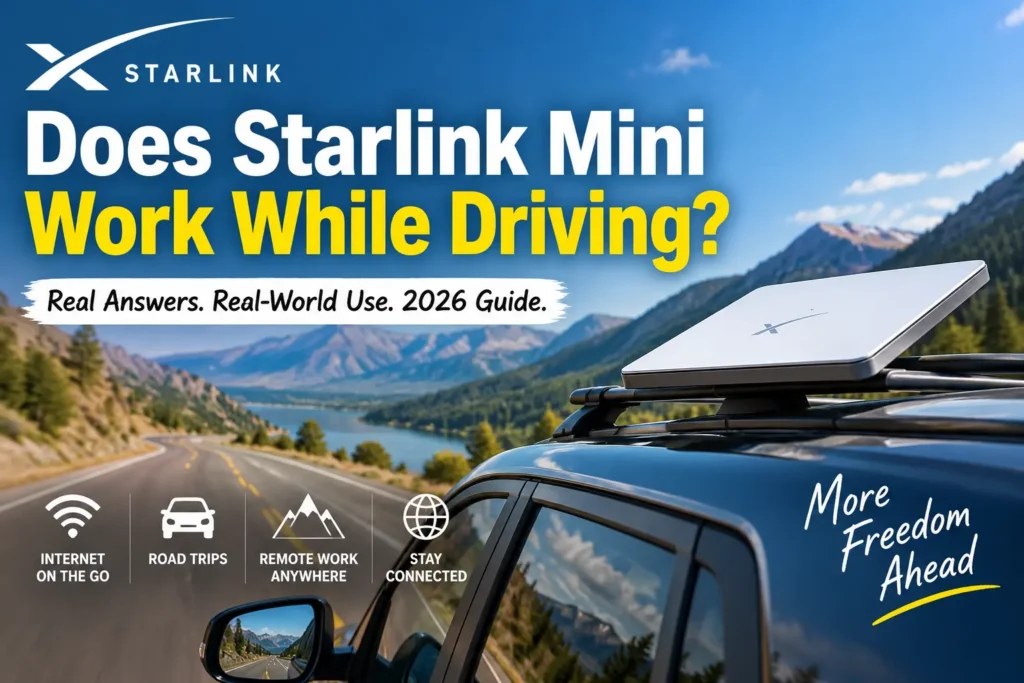 Does Starlink Mini Work While Driving- 2026